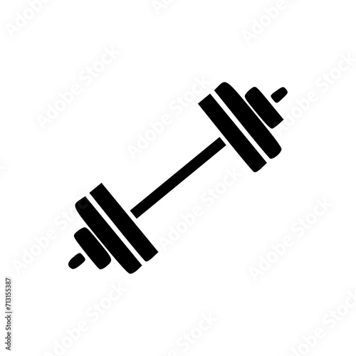 Isolated dumbbell icon, Gym equipment photo