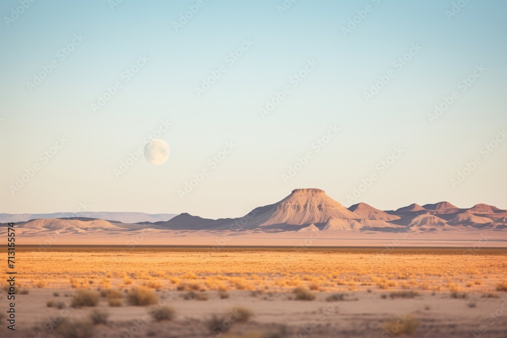 supermoon looming over a desert landscape supermoon looming over a desert landscape