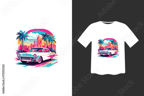 Premium T-shirt  with beach vibe.