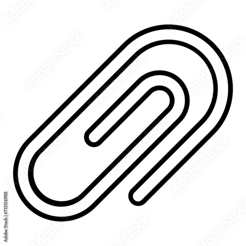 paperclip line icon
