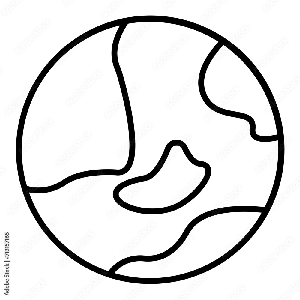 globe line icon globe line icon
