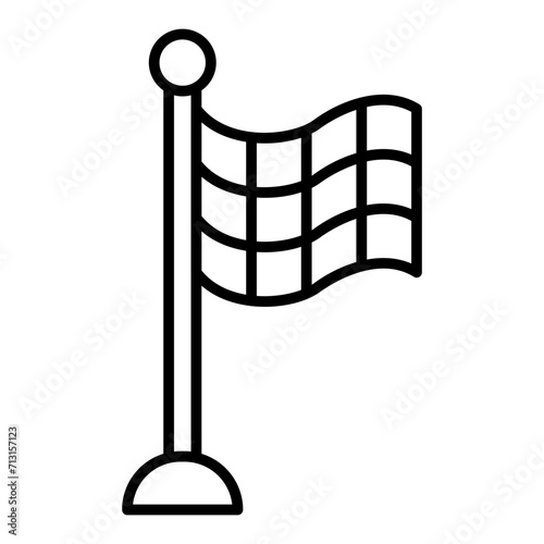 flag line icon