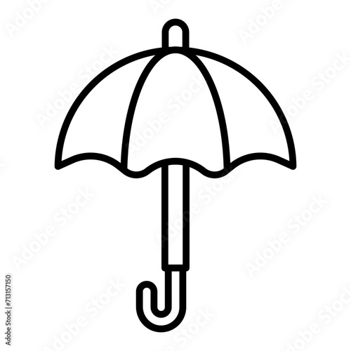 umbrella line icon