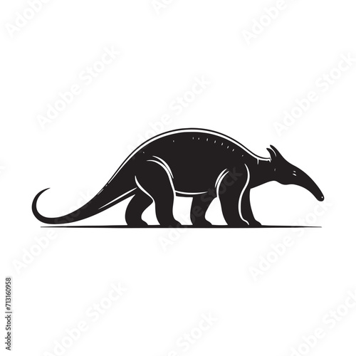 Shadows of Extinction  Dinosaur Illustration - Wild Animal Vector - Monster Reptile Silhouette Series Illustrating the Shadows Cast by the Extinction of Majestic Beasts 