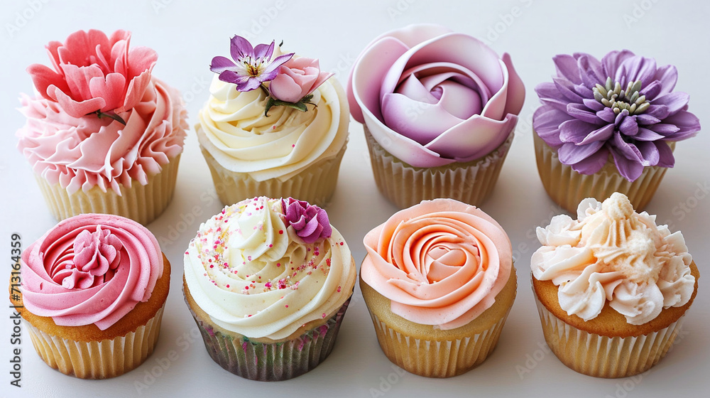 Delicious beautiful cupcake. selective focus. Holidays Generative AI, Delicious beautiful cupcake. selective focus. Holidays Generative AI,