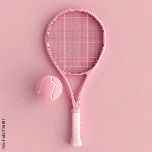 Soft pink set tennisball  © Mel