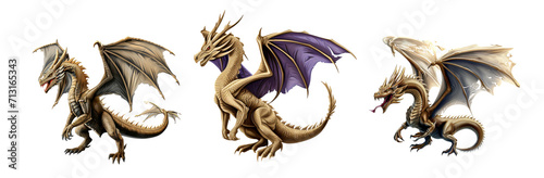 Dragon on transparent background