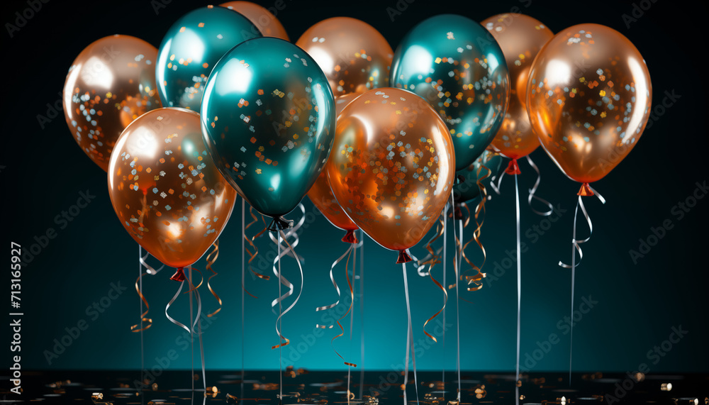 Balloons With Confetti On A Background Colourful Balloons Floating balloons-with-confetti-on-a-background-colourful-balloons-floating