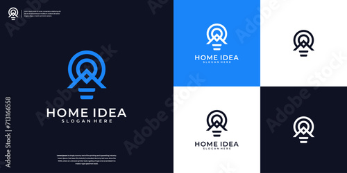 Home idea logo and business company identity photo