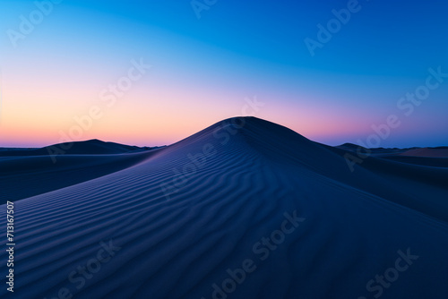 Desert Dunes Under Twilight Sky