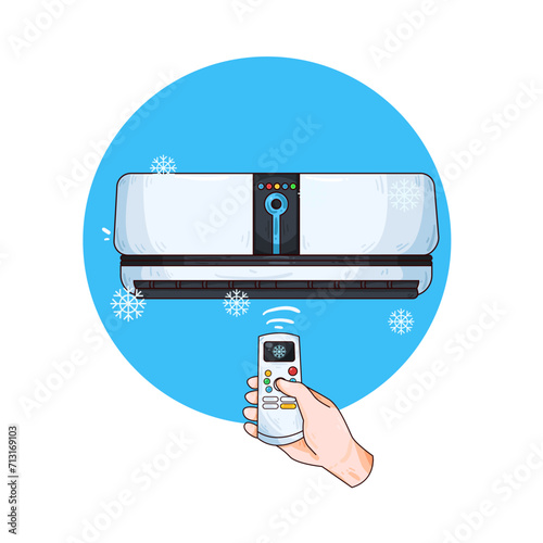 Illustration of air conditioner