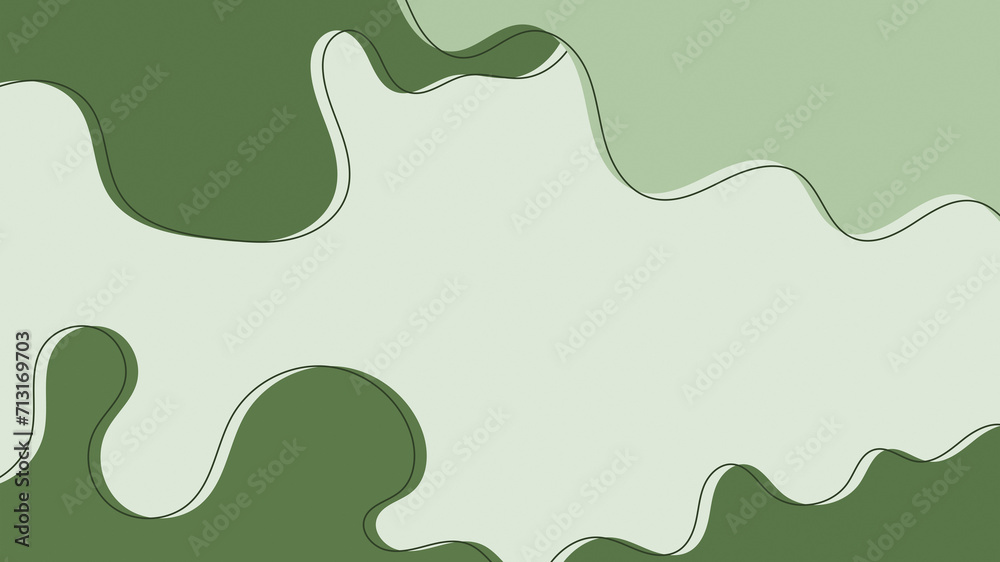  Minimalist Hand-Drawn Fluid Shapes Abstract Background