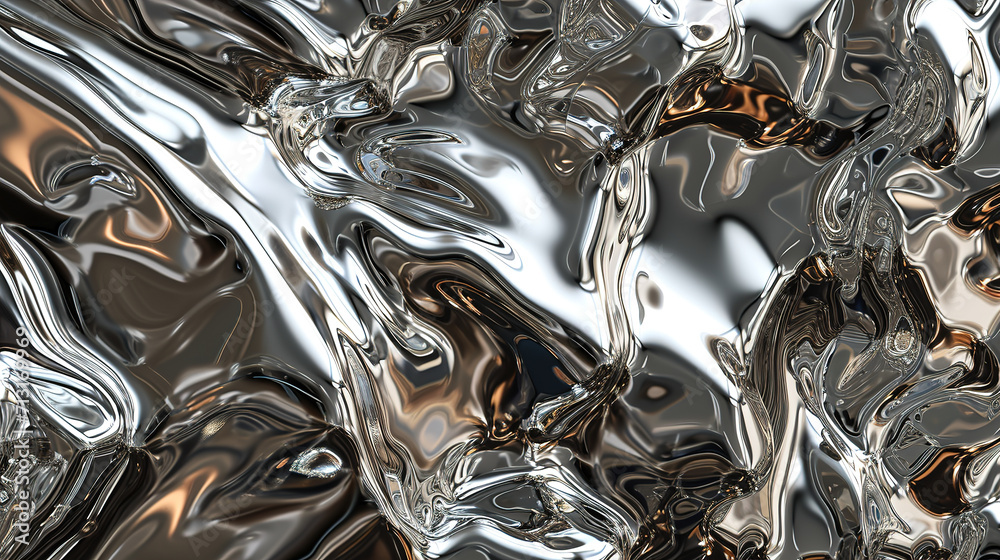 Abstract background, liquid metal, Banner design, web design, Trend of 2024