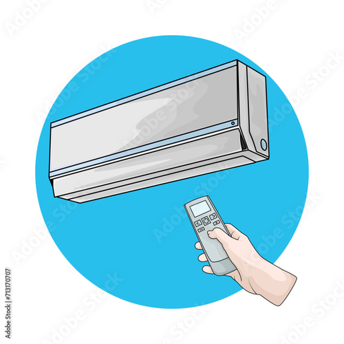 Illustration of air conditioner