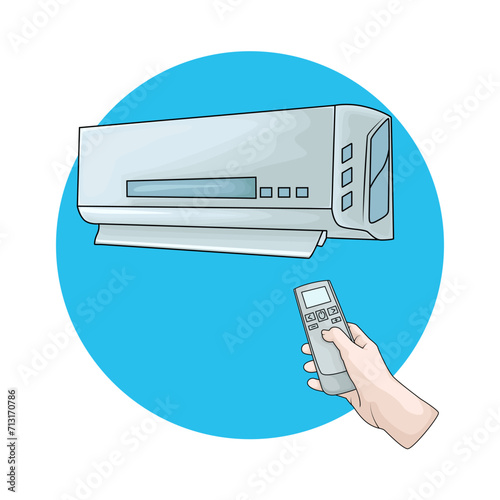 Illustration of air conditioner