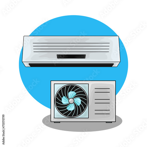 Illustration of air conditioner