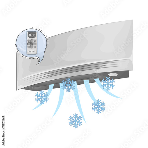 Illustration of air conditioner