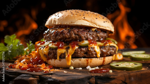 hamburger high definition photographic creative image