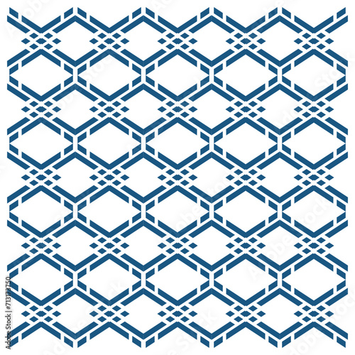Geometric linear modern vector tiled seamless pattern 