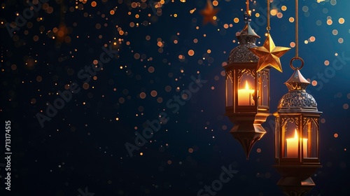 dark ramadan kareem traditional islamic festival religious background, ramadan social media banner or instagram post background, © Divine123victory