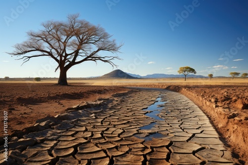 visual representation of the arid conditions, reminding us of the challenges posed by dry spells. 