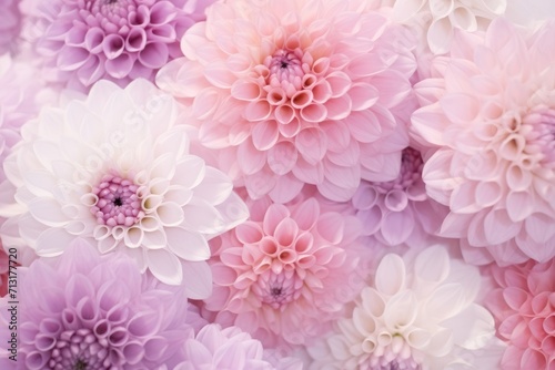 pink violet chrysanthemum flowers wallpaper  © AI Exclusive 