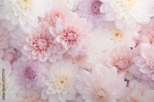 pastel pink and white chrysanthemum bloosom background 