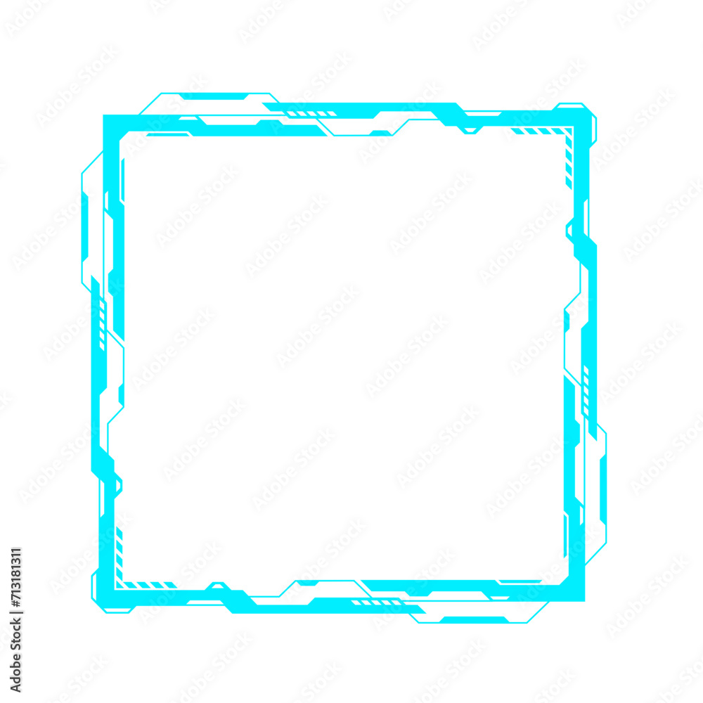 Futuristic Hud Frame Vector