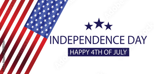 Happy Independence Day 4th Of July Usa Text Design