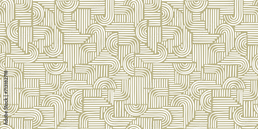 Hand drawn abstract seamless pattern, geometric background, simple style - great for textiles, banners, wallpapers, wrapping - vector design - obrazy, fototapety, plakaty 