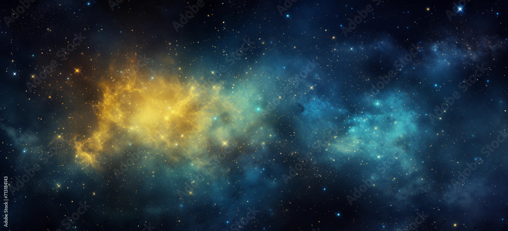 Constellation Stars in the Universe Galaxy Background