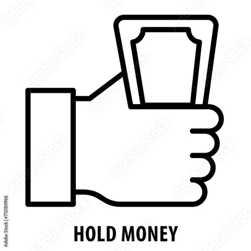 Hold money, icon, Hold Money, Save, Preserve Wealth, Keep Funds, Retain Currency, Hold Finances, Maintain Money, Secure Funds, Guard Wealth, Save Cash