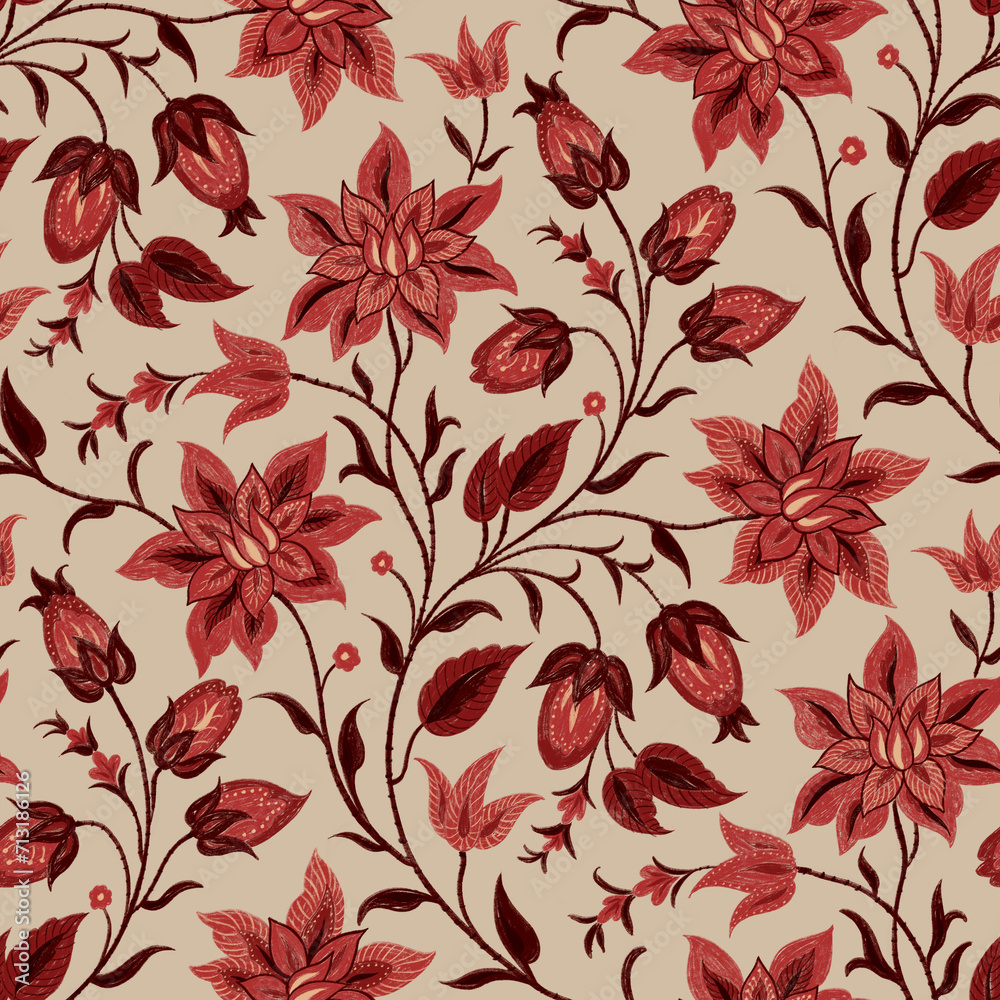 seamless decorative floral pattern seamless decorative floral pattern