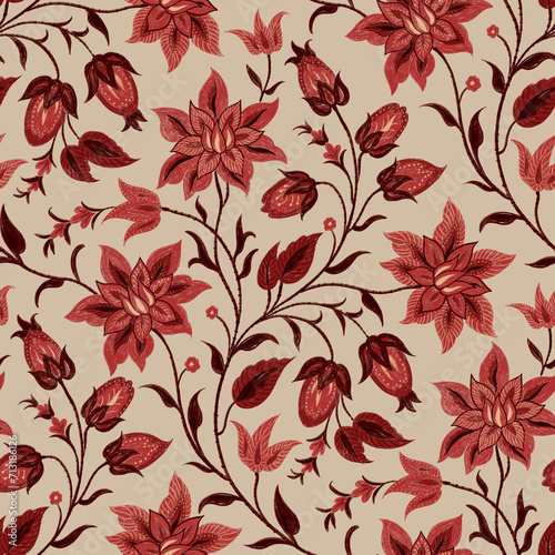 seamless decorative floral pattern