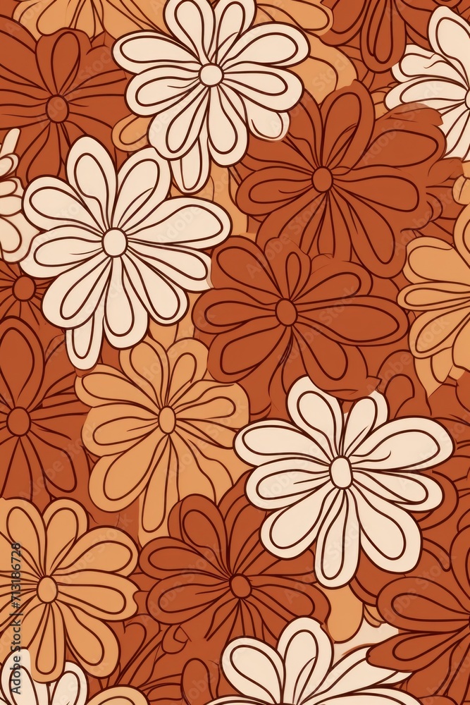 2D graphical abstract small flower 2D graphical background 