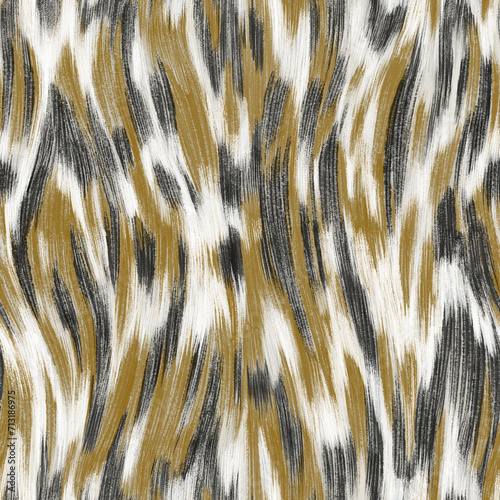 abstract seamless texture pattern of wild cat animal