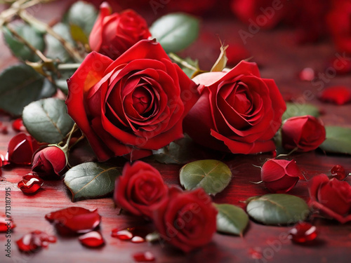 Red Rose Background Valentine s Day Special Celebration  royalty image  Symbole of love