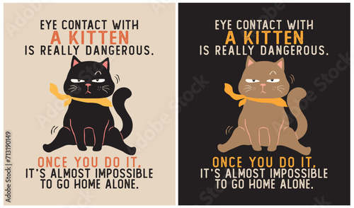Eye Contact with a Kitten - Cat Lover