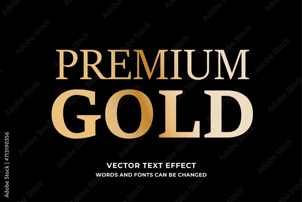 Gold Text Effect premium Gold Text Effect premium