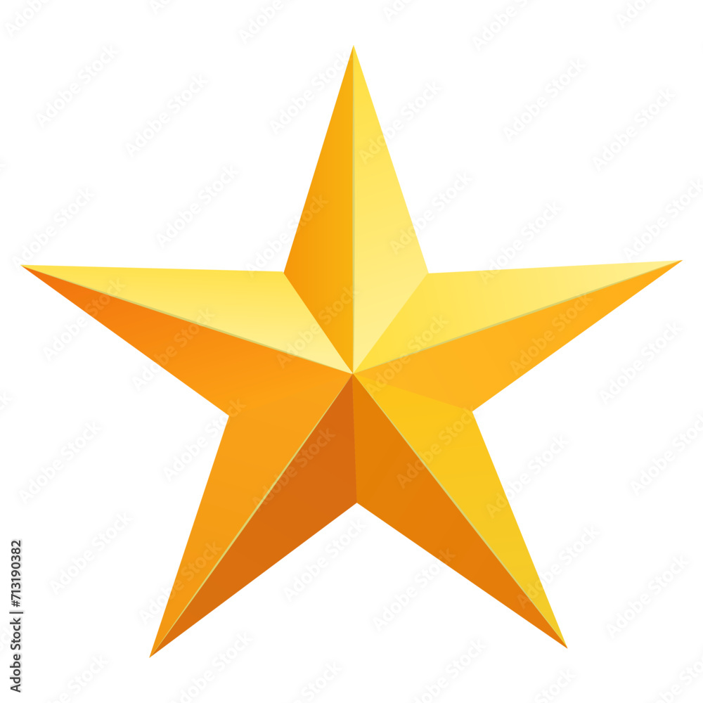 Vector golden star Vector golden star
