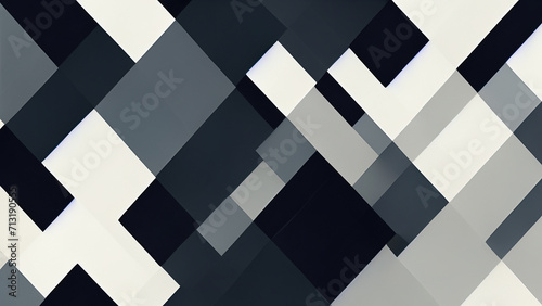 Wallpaper in black  white and shades of gray with a geometric abstract 4K texture