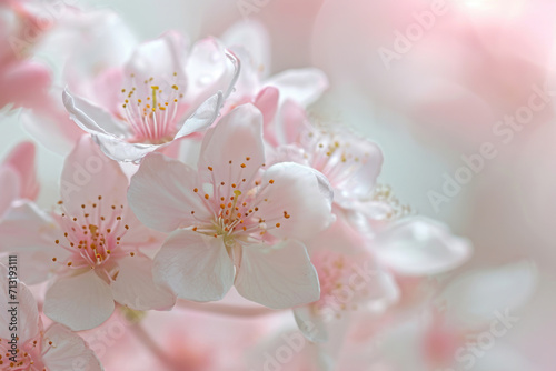 Petal Whispers, Close-Up of Tender Spring Blossoms © Veniamin Kraskov