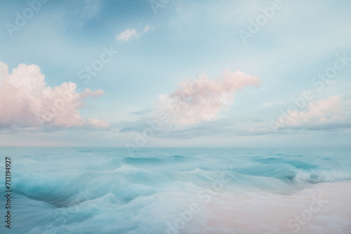 waves and clouds pastel color backgrounds