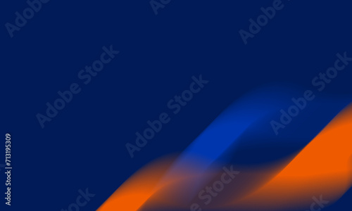 blue abstract background with creative shape orange for banner, certificate design photo