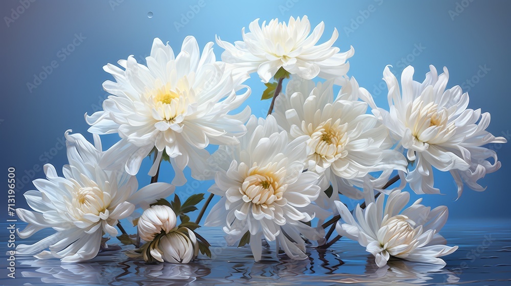 Obraz premium The bouquet of white flowers.