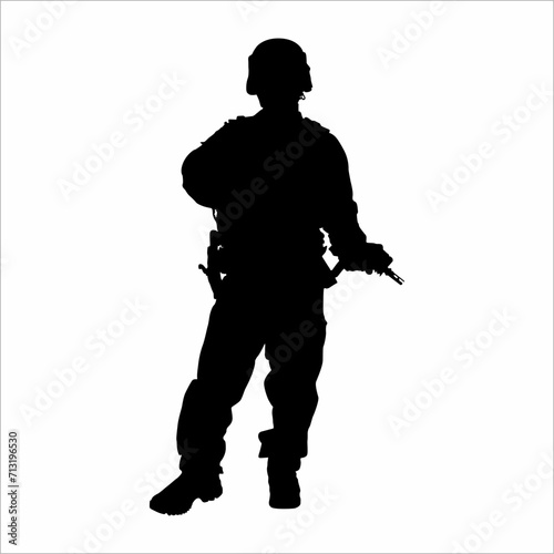 Silhouette of a soldier