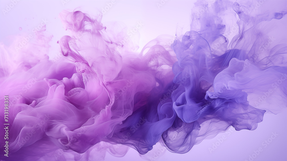 Lavender Swirls: The Dance of Purple Smoke