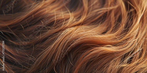 Close-up view of vibrant red hair. Perfect for haircare products or beauty campaigns