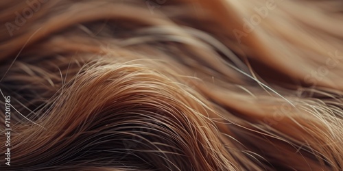 A detailed view of a large quantity of hair. This image can be used for haircare advertisements or articles about hair health and maintenance