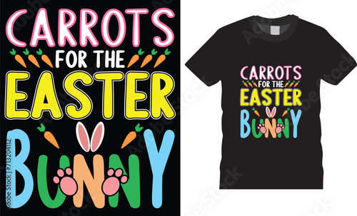 Easter day typography t-shirt design vector template